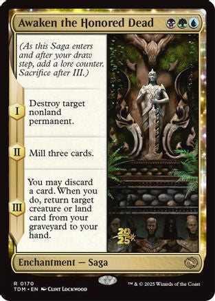 Awaken the Honored Dead [Tarkir: Dragonstorm Prerelease Cards] Foil