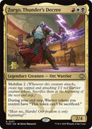 Zurgo, Thunder's Decree [Tarkir: Dragonstorm Prerelease Cards] Foil