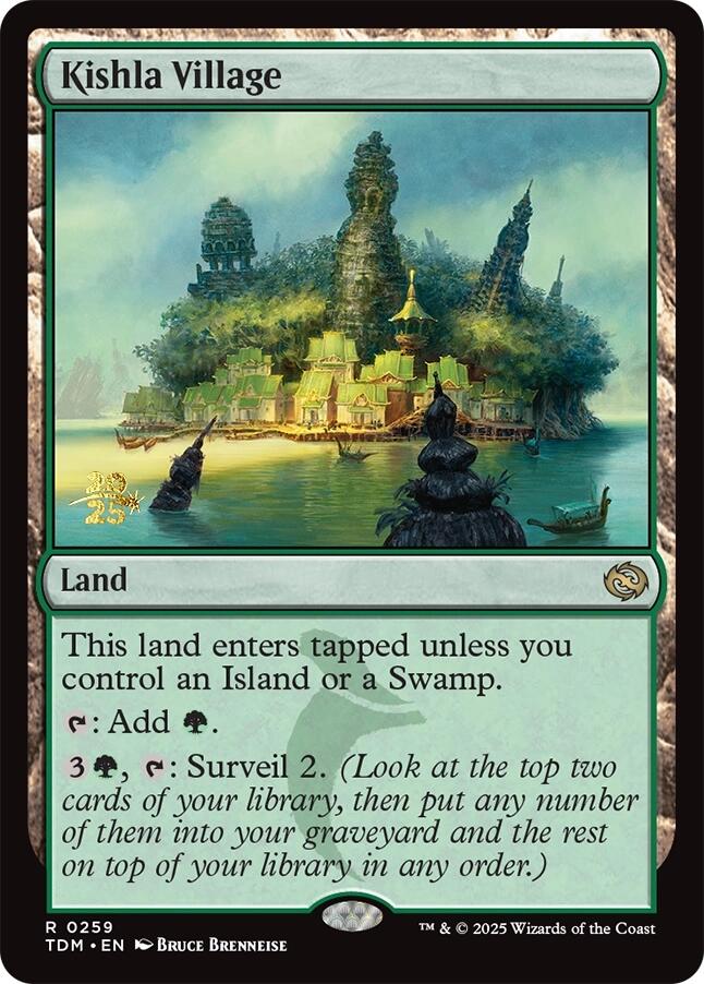 Kishla Village [Tarkir: Dragonstorm Prerelease Cards] Foil