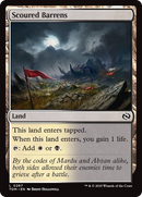 Scoured Barrens [Tarkir: Dragonstorm] Foil