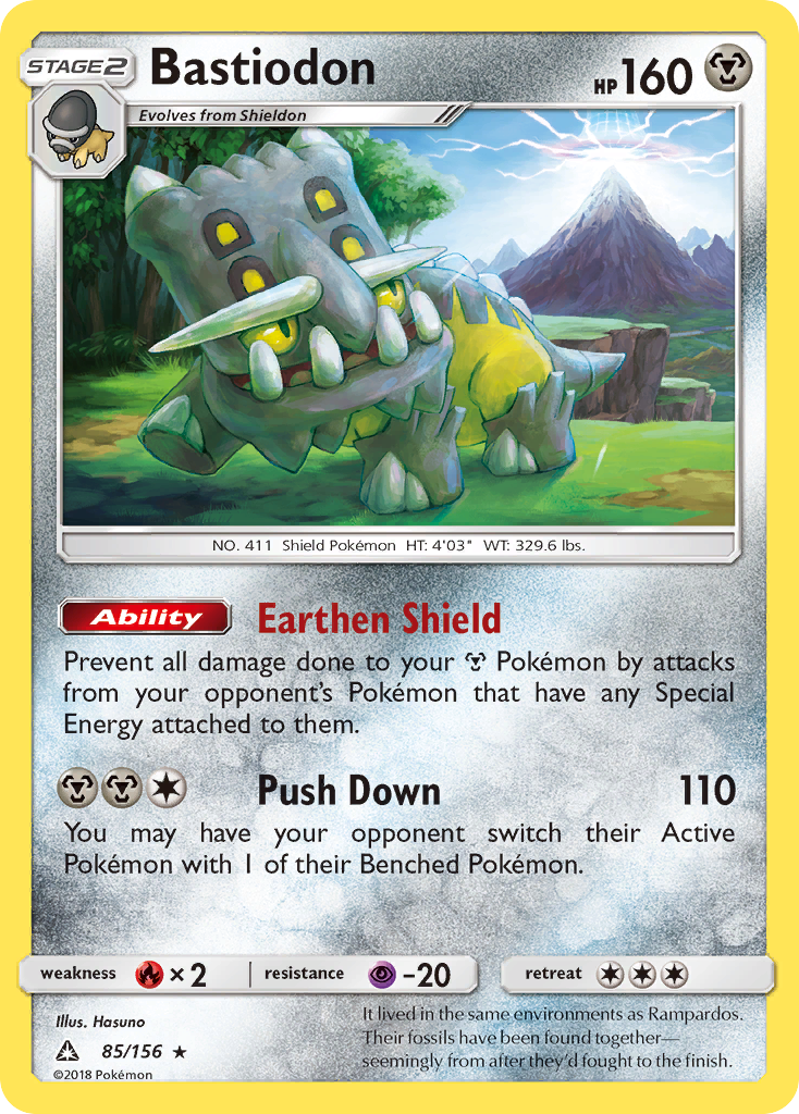 Bastiodon (85/156) [Sun & Moon: Ultra Prism] Reverse Holofoil