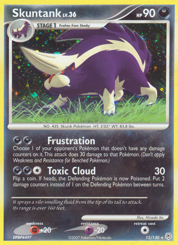 Skuntank (15/130) [Diamond & Pearl: Base Set] Reverse Holofoil