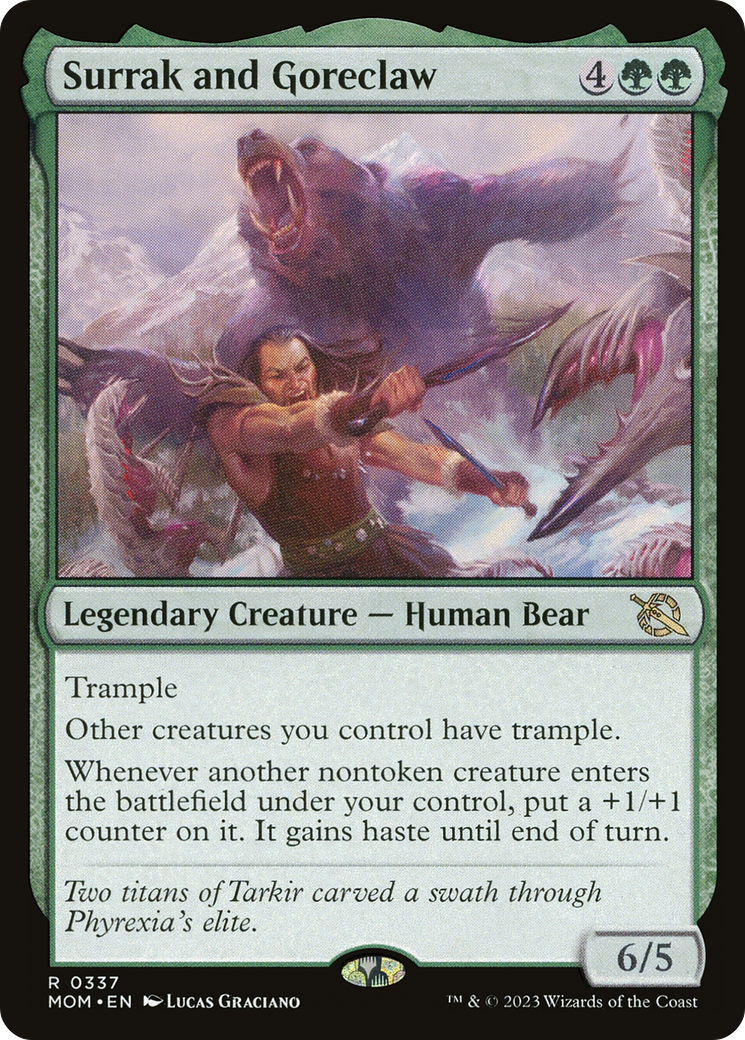 Surrak and Goreclaw [March of the Machine] Foil