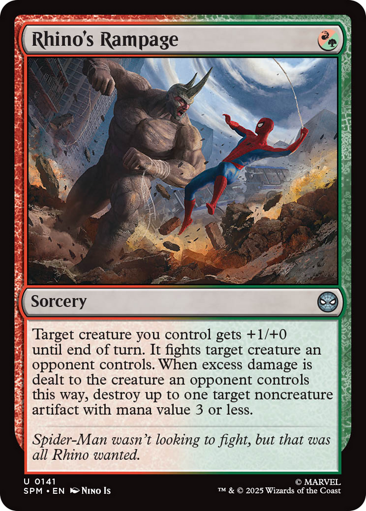 Rhino's Rampage [Marvel's Spider-Man] Foil