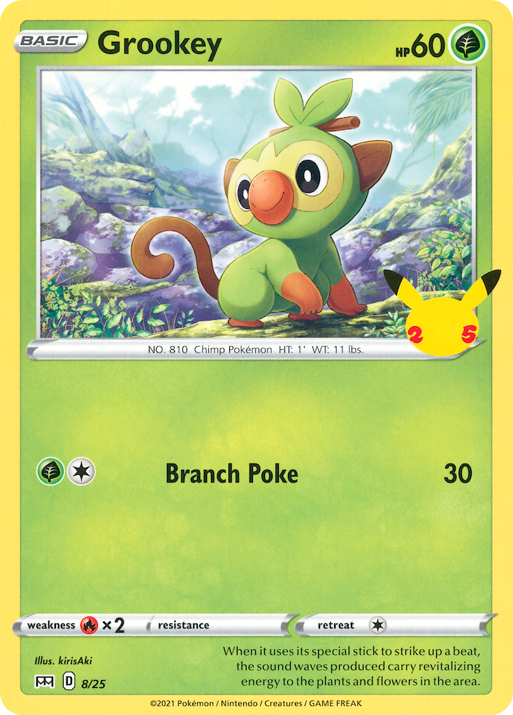 Grookey (8/25) [McDonald's 25th Anniversary] Holofoil