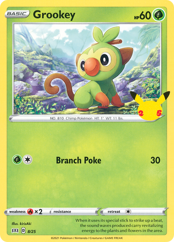 Grookey (8/25) [McDonald's 25th Anniversary] Holofoil