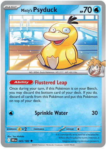 Misty's Psyduck (045/182) [Scarlet & Violet: Destined Rivals] Reverse Holofoil