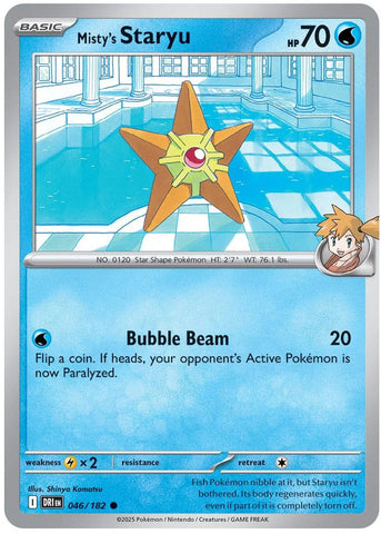 Misty's Staryu (046/180) [Scarlet & Violet: Destined Rivals] Reverse Holofoil