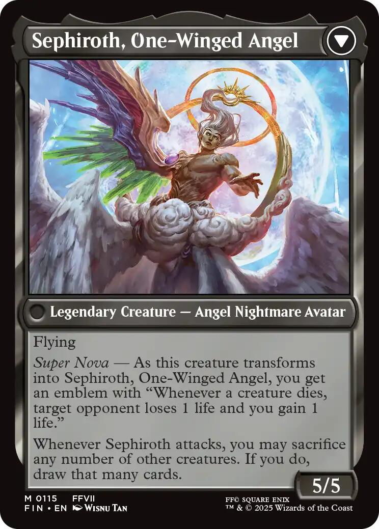 Sephiroth, Fabled SOLDIER // Sephiroth, One-Winged Angel [FINAL FANTASY] Foil