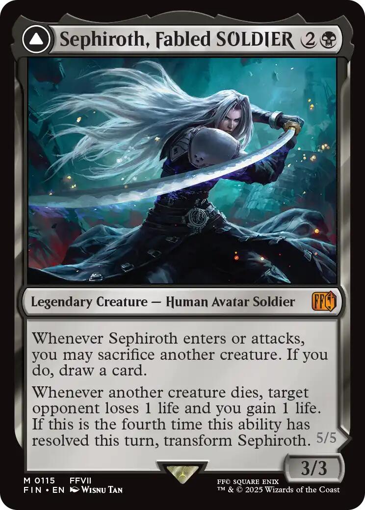 Sephiroth, Fabled SOLDIER // Sephiroth, One-Winged Angel [FINAL FANTASY] Foil