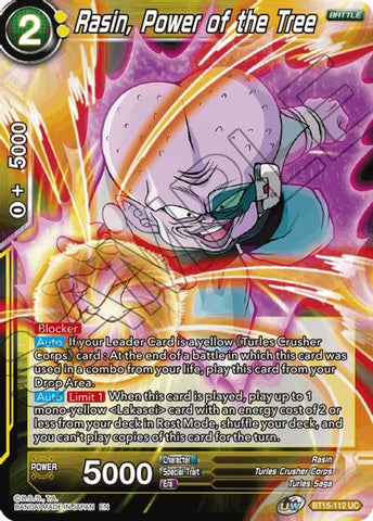 Rasin, Power of the Tree (BT15-112) [Saiyan Showdown] Parallel Foil