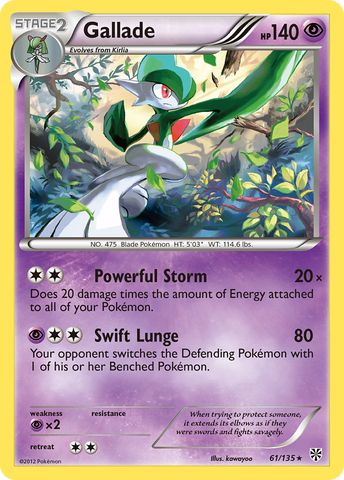 Gallade (61/135) [Black & White: Plasma Storm] Reverse Holofoil