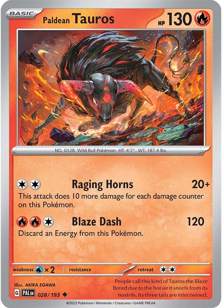Paldean Tauros (028/193) [Scarlet & Violet: Paldea Evolved] Reverse Holofoil