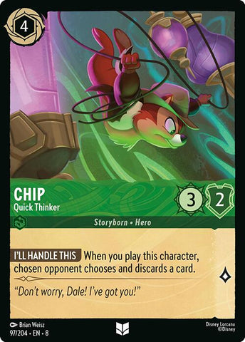 Chip - Quick Thinker (97/204) [Reign of Jafar]