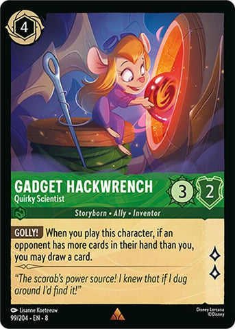 Gadget Hackwrench - Quirky Scientist (99/204) [Reign of Jafar]