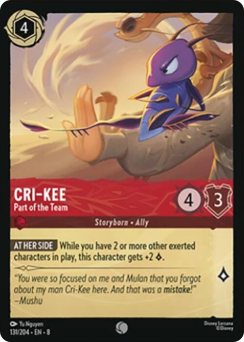 Cri-Kee - Part of the Team (131/204) [Reign of Jafar]