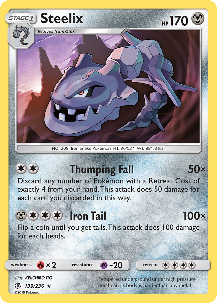 Steelix (139/236) [Sun & Moon: Cosmic Eclipse] Reverse Holofoil