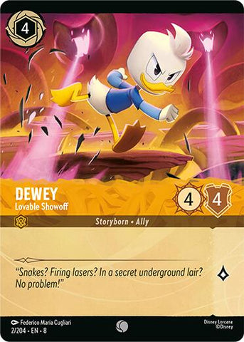 Dewey - Lovable Showoff (Foil) (2/204) [Reign of Jafar]