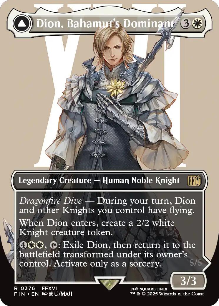 Dion, Bahamut's Dominant (Borderless) [FINAL FANTASY] Foil
