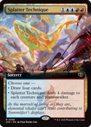 Splatter Technique (Extended Art) [Secrets of Strixhaven] Foil