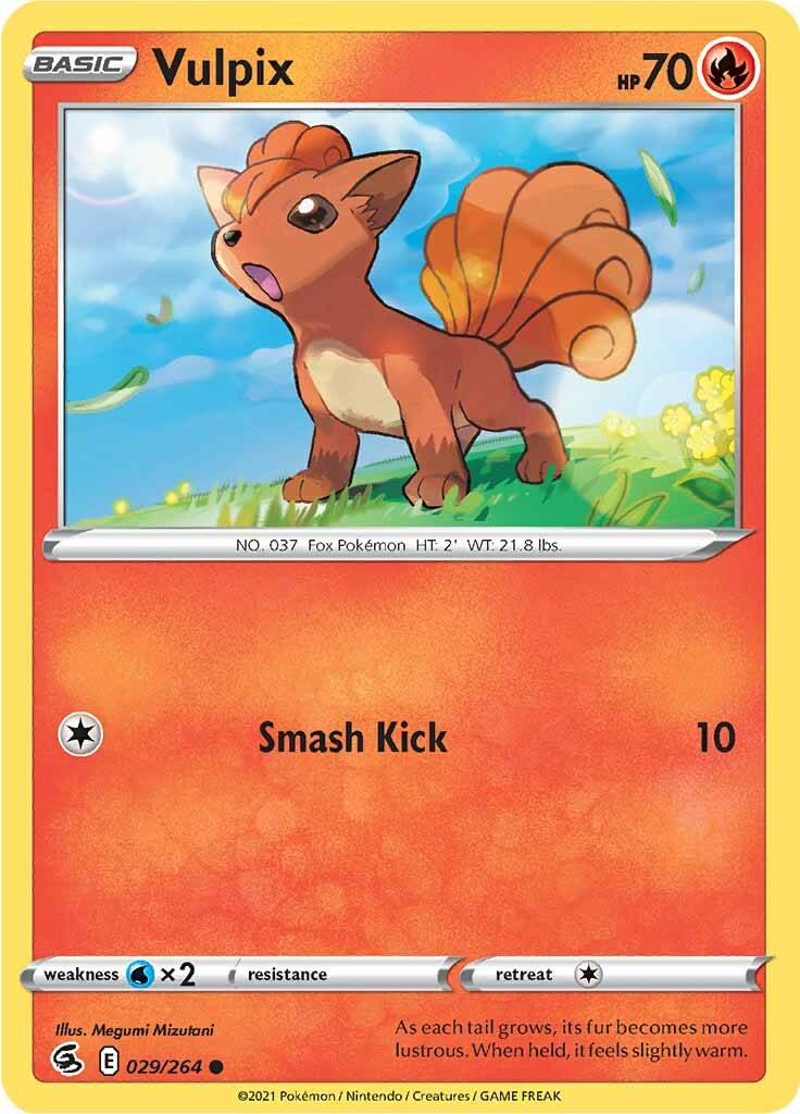 Vulpix (029/264) [Sword & Shield: Fusion Strike] Reverse Holofoil