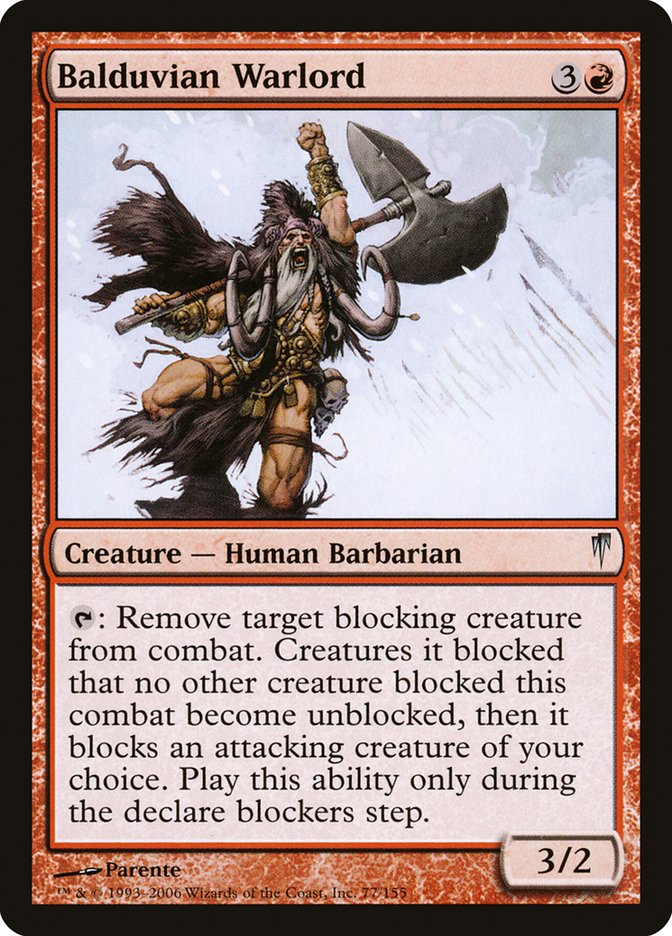 Balduvian Warlord [Coldsnap] Foil