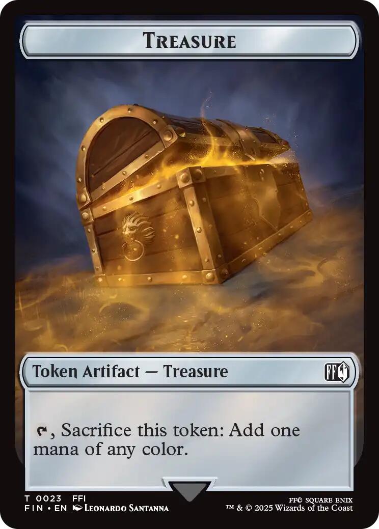 Hero (0008) // Treasure Double-Sided Token [FINAL FANTASY Tokens] Foil