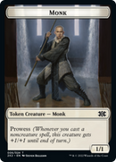 Faerie Rogue // Monk Double-Sided Token [Double Masters 2022 Tokens] Foil