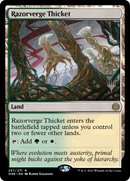Razorverge Thicket (Promo Pack) [Phyrexia: All Will Be One Promos] Foil