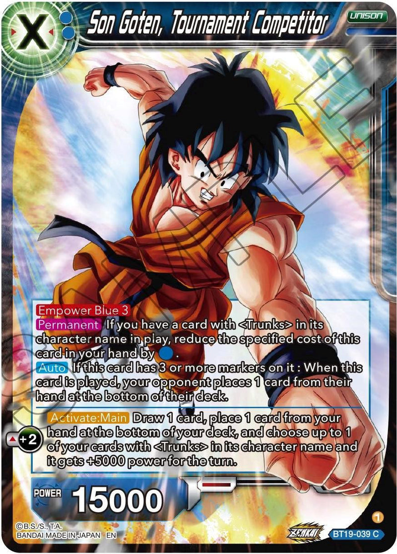 Son Goten, Tournament Competitor (BT19-039) [Fighter's Ambition] Parallel Foil