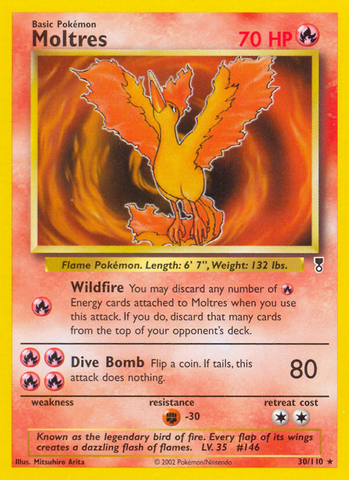 Moltres (30/110) [Legendary Collection] Reverse Holofoil