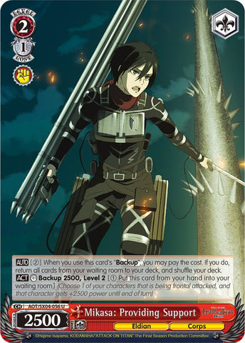 Mikasa: Providing Support [Attack On Titan: Final Season]