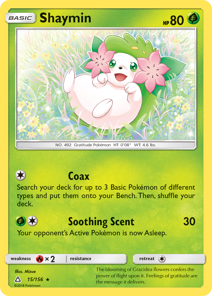 Shaymin (15/156) [Sun & Moon: Ultra Prism] Reverse Holofoil