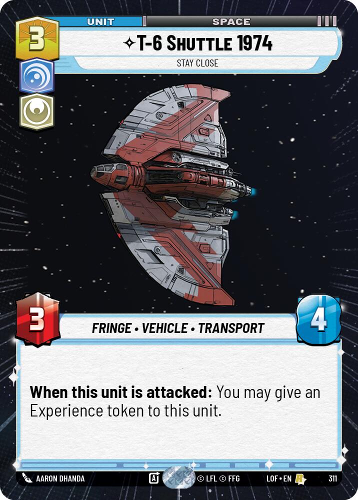 T-6 Shuttle 1974 (311) - Stay Close (Hyperspace) (311) [Legends of the Force]