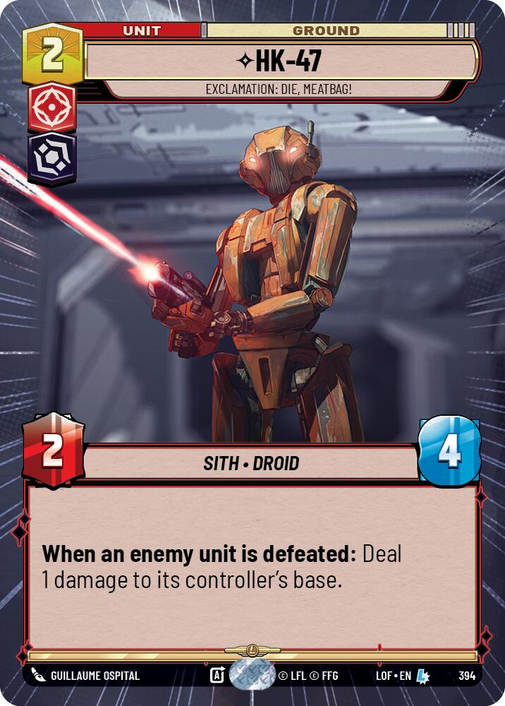 HK-47 (394) - Exclamation: Die, Meatbag! (Hyperspace) (394) [Legends of the Force]