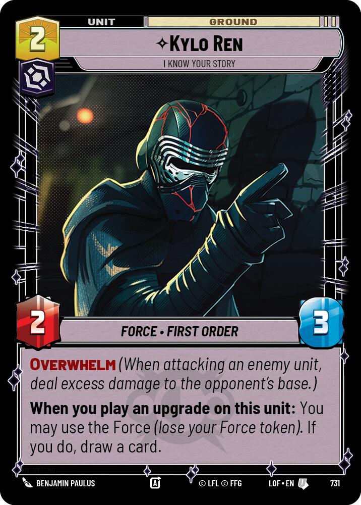 Kylo Ren (731) - I Know Your Story (Foil) (731) [Legends of the Force]