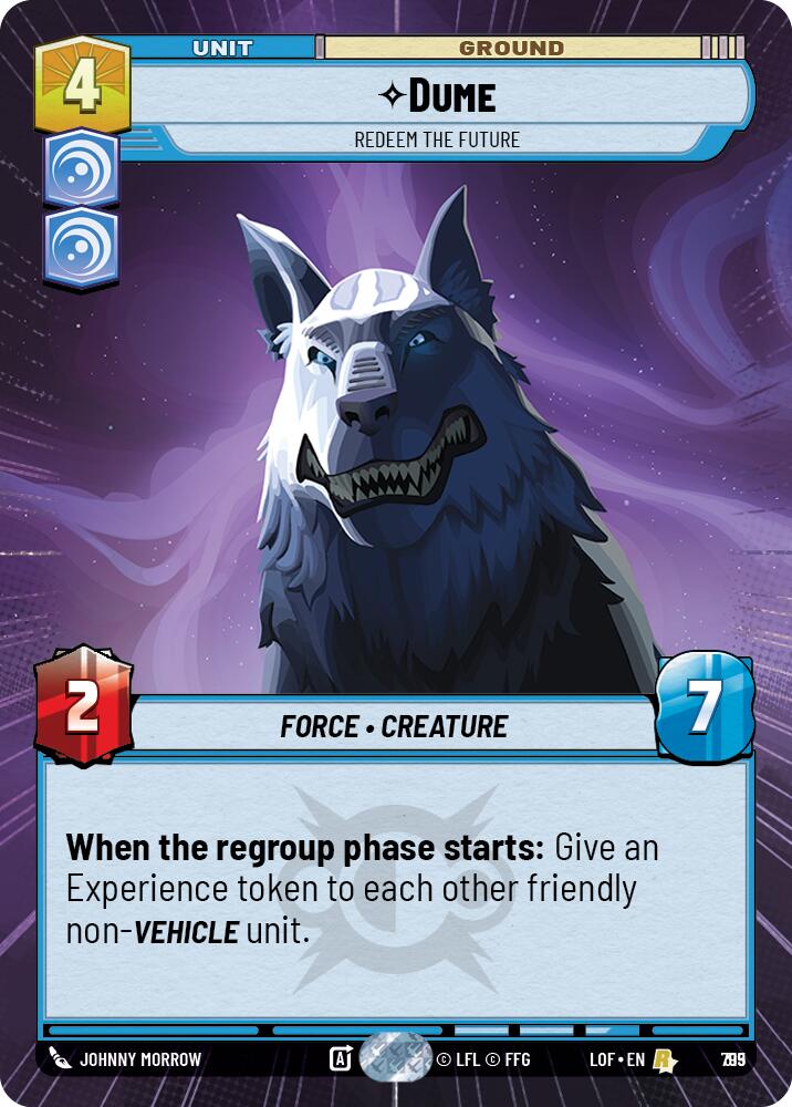 Dume (795) - Redeem the Future (Hyperspace Foil) (795) [Legends of the Force]