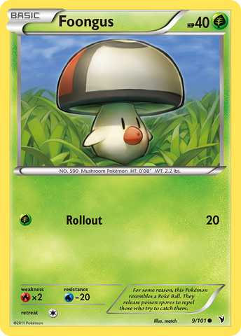 Foongus (9/101) [Black & White: Noble Victories] Reverse Holofoil