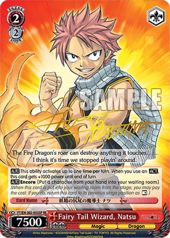 Fairy Tail Wizard, Natsu (FT/EN-S02-053SP SP RE) [Fairy Tail Chronicle Set]