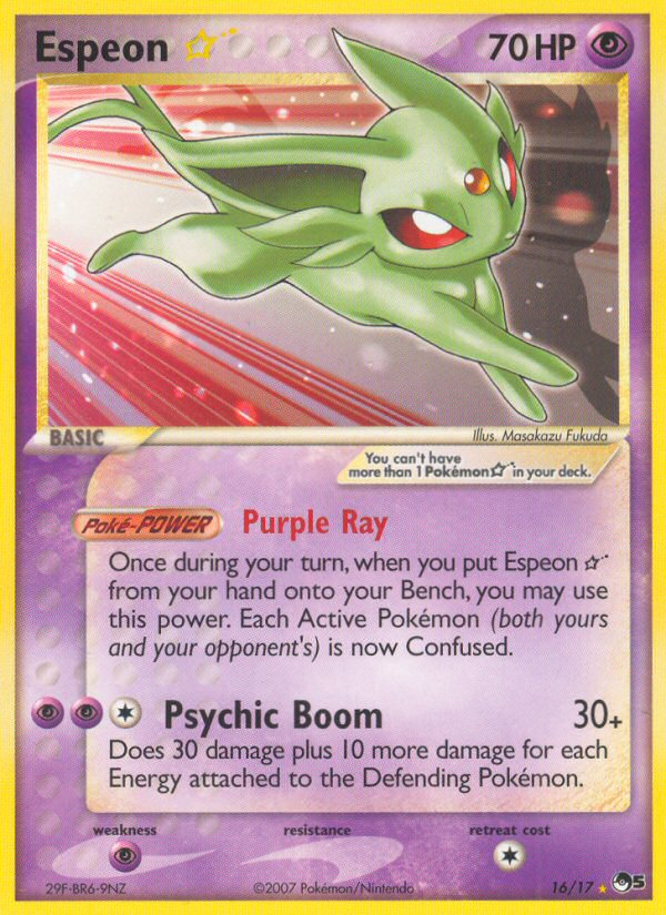 Espeon Star (16/17) [POP Series 5] Holofoil