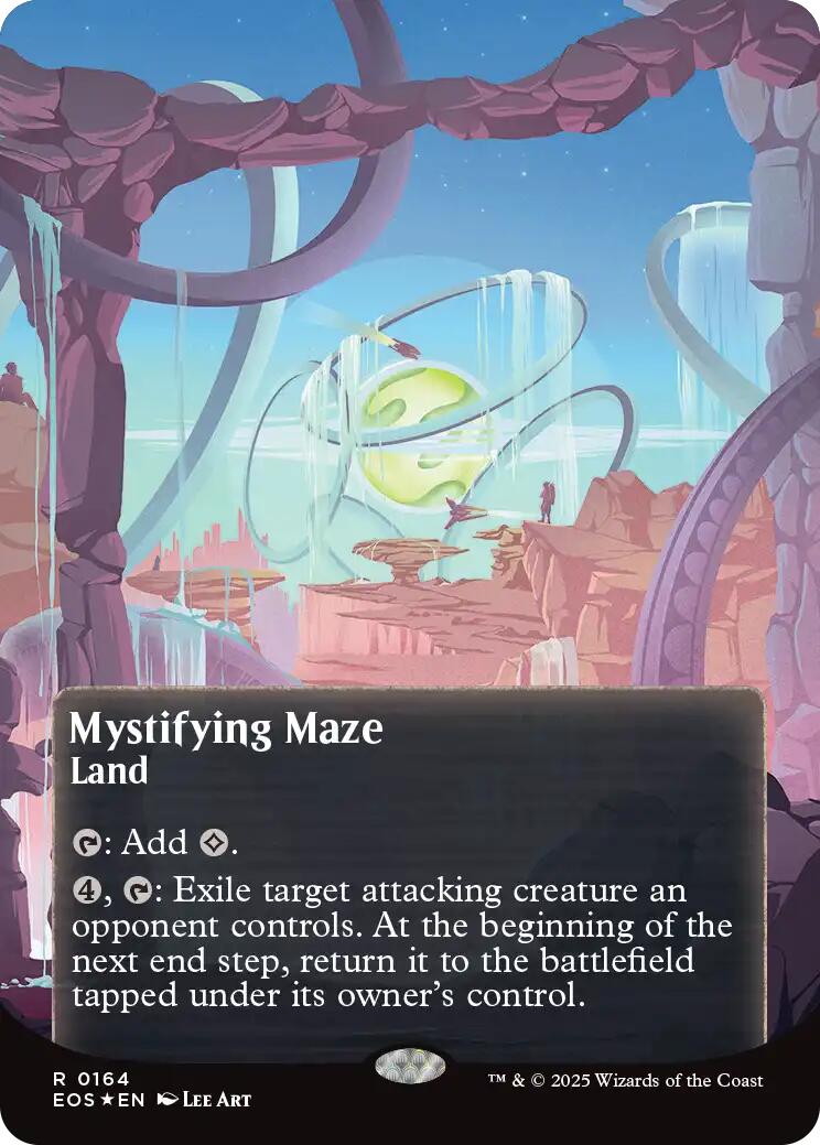 Meteor Crater (0164) (Borderless) (Galaxy Foil) [Edge of Eternities: Stellar Sights]