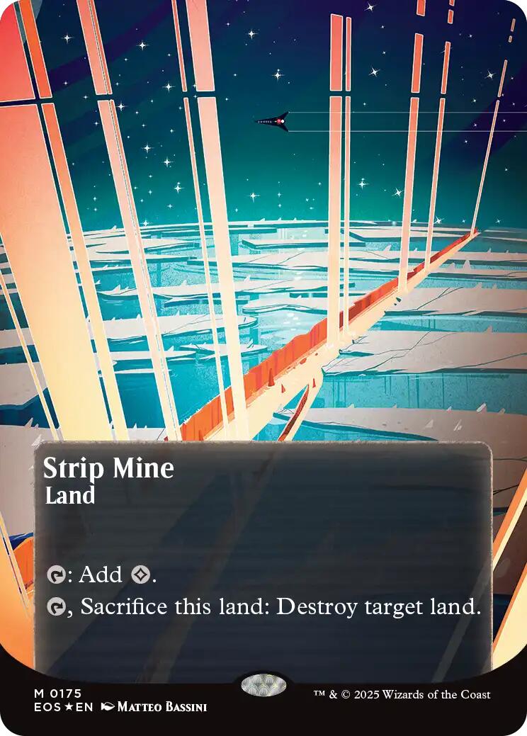 Stripe Mine (0175) (Borderless) (Galaxy Foil) [Edge of Eternities: Stellar Sights]