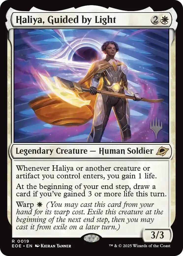 Haliya, Guided by Light [Edge of Eternities Promo Pack] Foil