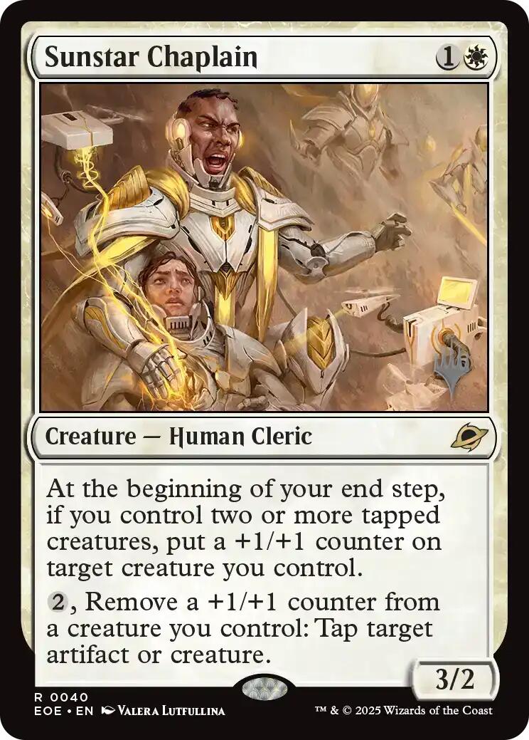 Sunstar Chaplain [Edge of Eternities Promo Pack] Foil