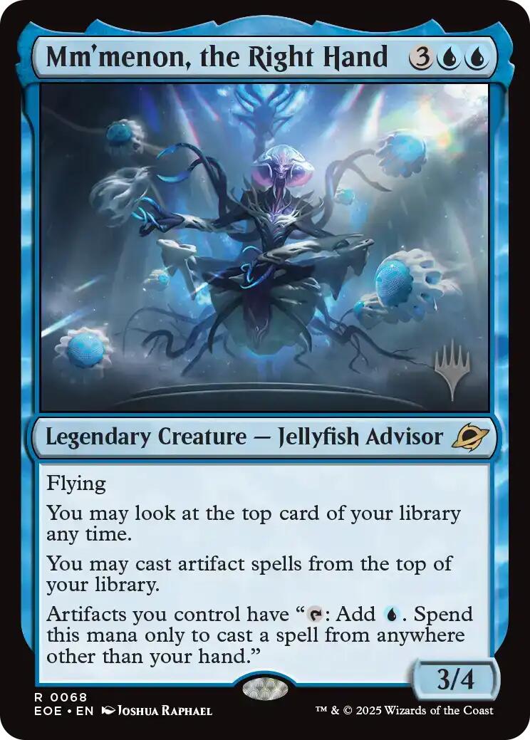 Mm'menon, the Right Hand [Edge of Eternities Promo Pack] Foil