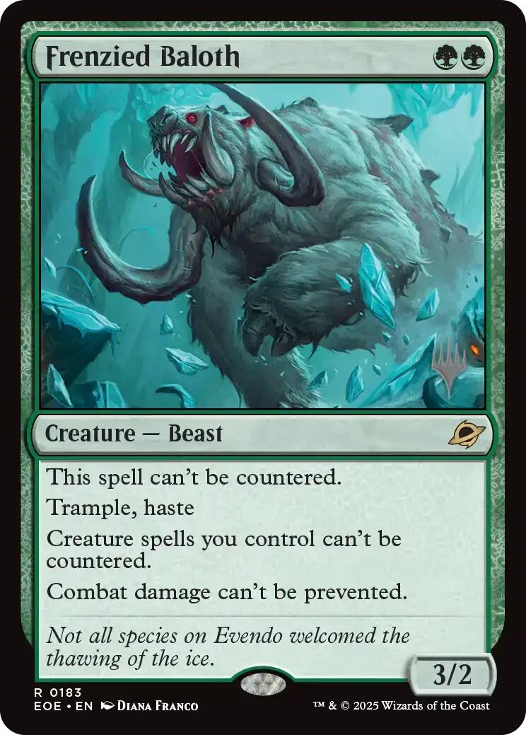 Frenzied Baloth [Edge of Eternities Promo Pack] Foil
