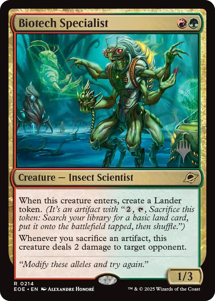 Biotech Specialist [Edge of Eternities Promo Pack] Foil