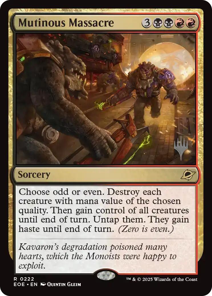 Mutinous Massacre [Edge of Eternities Promo Pack] Foil