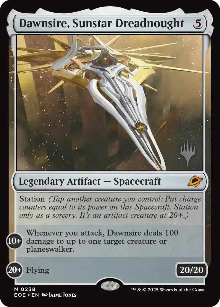 Dawnsire, Sunstar Dreadnought [Edge of Eternities Promo Pack] Foil