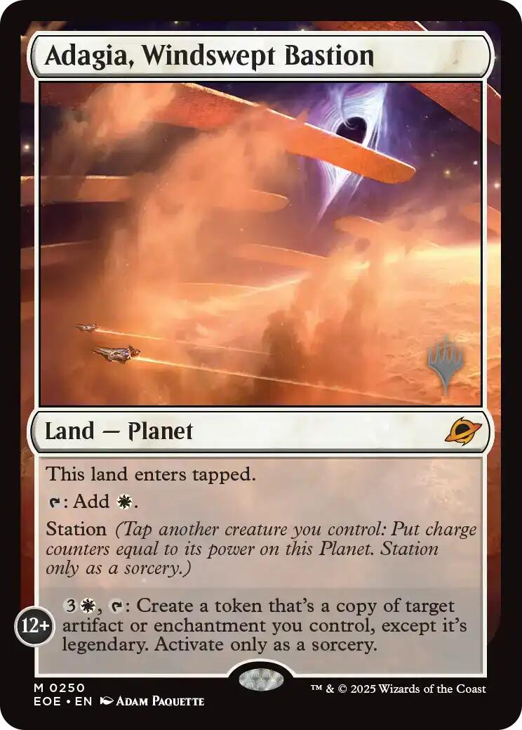 Adagia, Windswept Bastion [Edge of Eternities Promo Pack] Foil